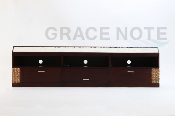 アジアン家具 ヒヤシンス・ストーンカービングテレビボード