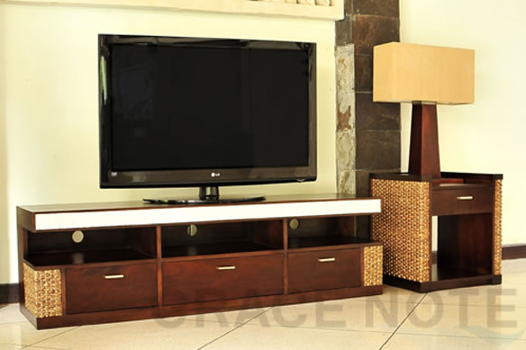 アジアン家具 ヒヤシンス・ストーンカービングテレビボード