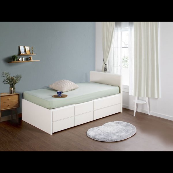 画像6: セミオーダーショート丈チェストベッド セミシングル【Varier-s】日本製 フラットパネル 開梱設置込み