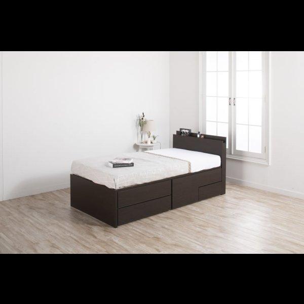 画像3: セミオーダーショート丈チェストベッド セミシングル【Varier-s】日本製 スマート棚付き 開梱設置込み