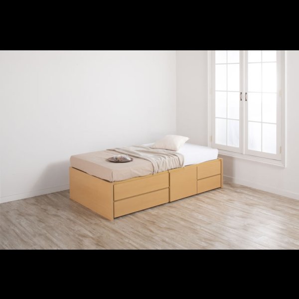 画像4: セミオーダーショート丈チェストベッド セミシングル【Varier-s】日本製 ヘッドレス 開梱設置込み