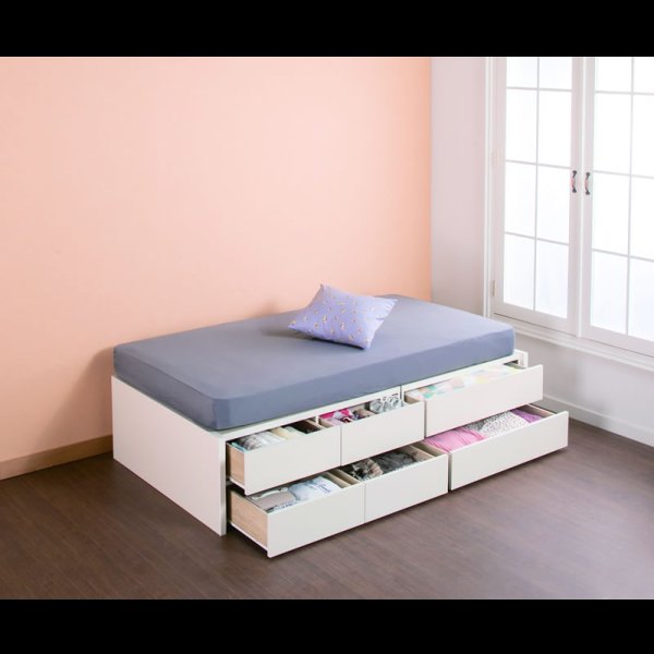 画像6: セミオーダーショート丈チェストベッド セミシングル【Varier-s】日本製 ヘッドレス 開梱設置込み