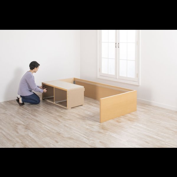 画像9: セミオーダーショート丈チェストベッド セミシングル【Varier-s】日本製 ヘッドレス 開梱設置込み