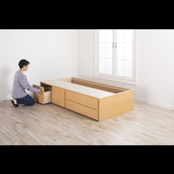 画像12: セミオーダーショート丈チェストベッド セミシングル【Varier-s】日本製 ヘッドレス 開梱設置込み