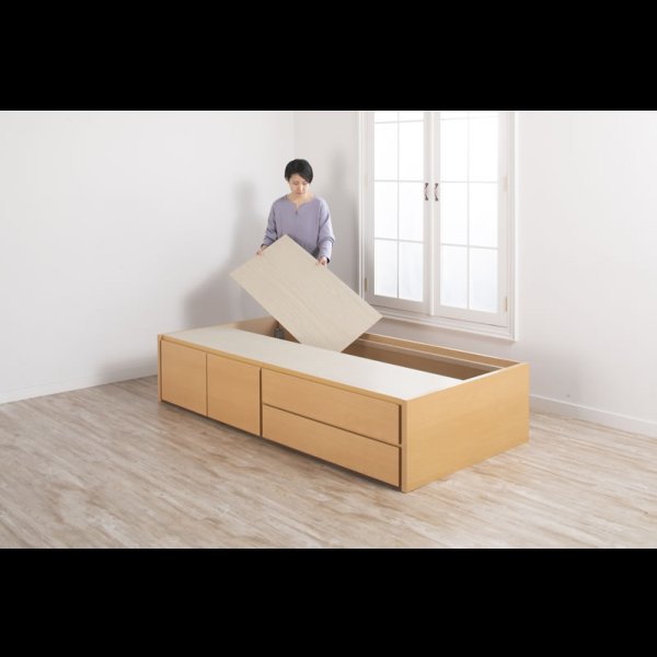 画像13: セミオーダーショート丈チェストベッド セミシングル【Varier-s】日本製 ヘッドレス 開梱設置込み