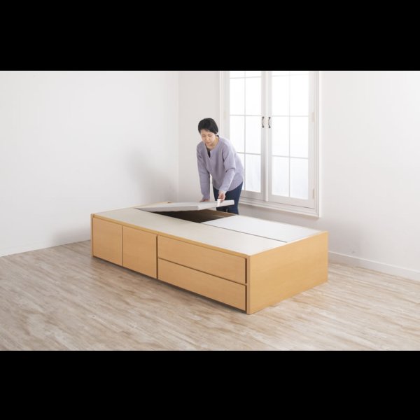 画像14: セミオーダーショート丈チェストベッド セミシングル【Varier-s】日本製 ヘッドレス 開梱設置込み