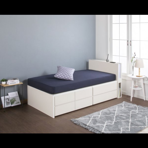 画像6: セミオーダーショート丈チェストベッド シングル【Varier-s】日本製 ムード照明付き 開梱設置込み