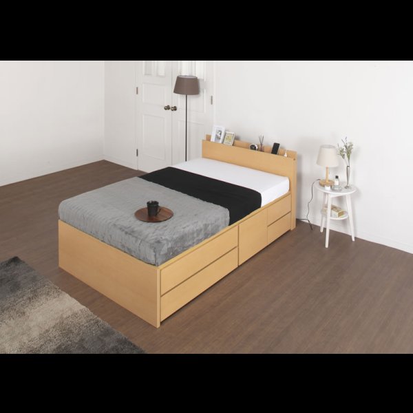 画像3: セミオーダーチェストベッド シングル【Varier】日本製 スマート棚 開梱設置込み