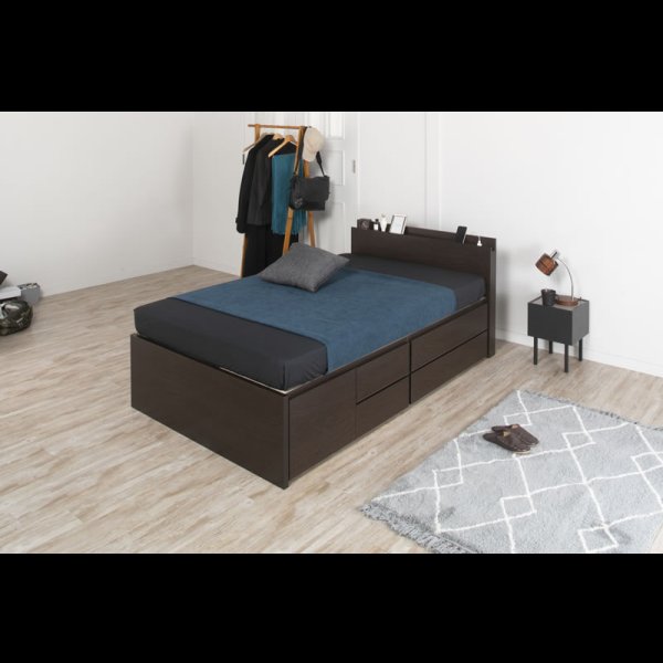 画像4: セミオーダーチェストベッド シングル【Varier】日本製 スマート棚 開梱設置込み