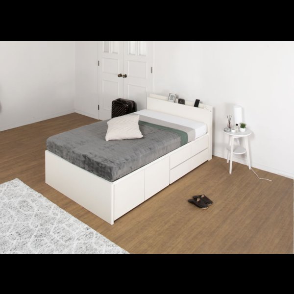 画像5: セミオーダーチェストベッド シングル【Varier】日本製 スマート棚 開梱設置込み