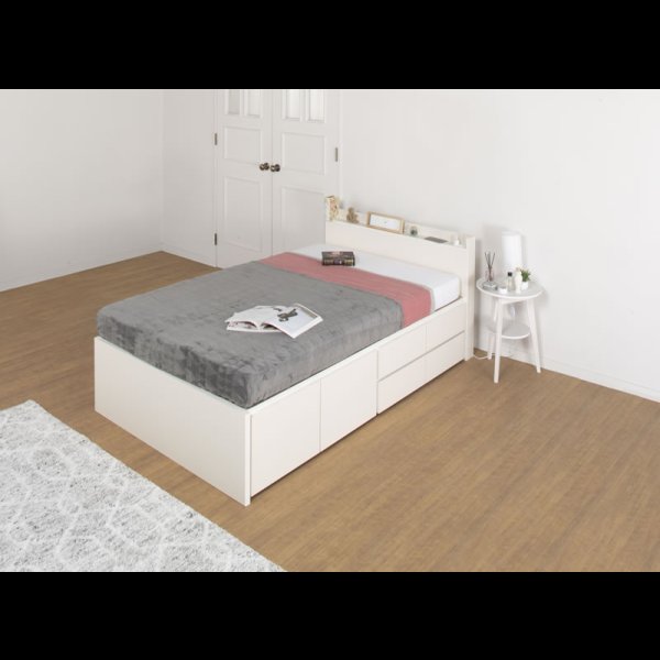 画像5: セミオーダーチェストベッド シングル【Varier】日本製 スリム棚付き 開梱設置込み