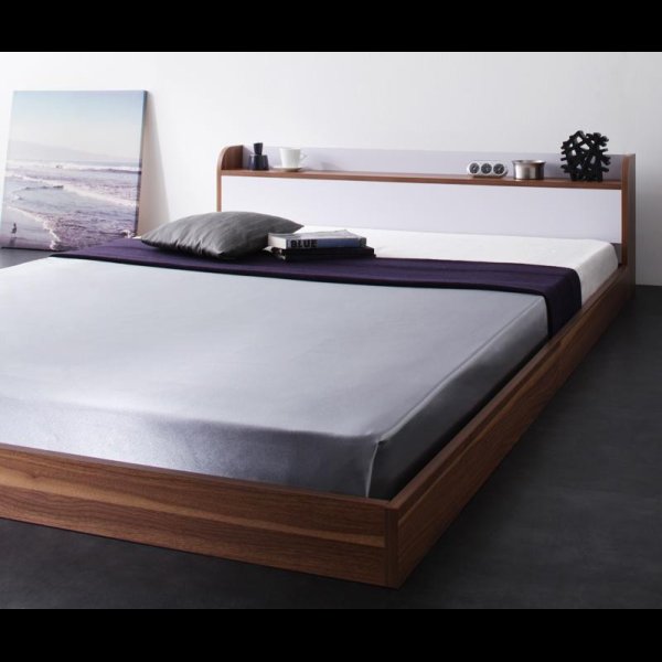 画像3: おしゃれなバイカラーデザイン＆フロアタイプシングルベッド
