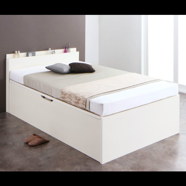 画像5: 国産跳ね上げ式セミシングルベッド【Amaryllis】アマリリス