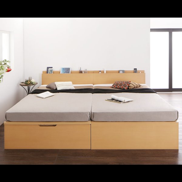 画像15: 国産跳ね上げ式セミシングルベッド【Amaryllis】アマリリス