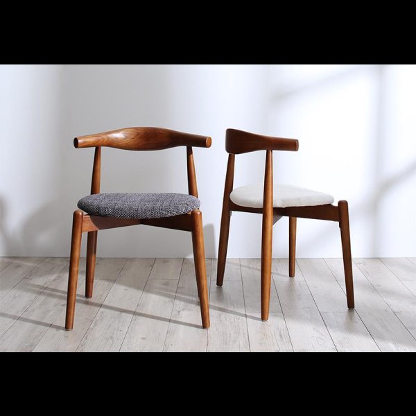 画像13: 北欧デザイン丸テーブルダイニングセット おしゃれで重ねられるダイニングチェア付き