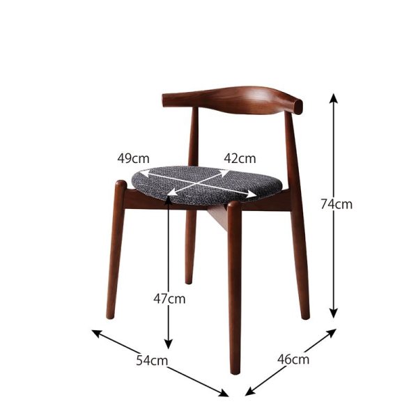 画像18: 北欧デザイン丸テーブルダイニングセット おしゃれで重ねられるダイニングチェア付き