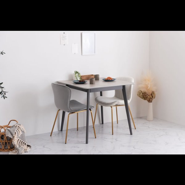 画像10: ワンランク上の大理石調ダイニング！コンパクトサイズダイニングスクエアテーブル・チェア【Dorotea】