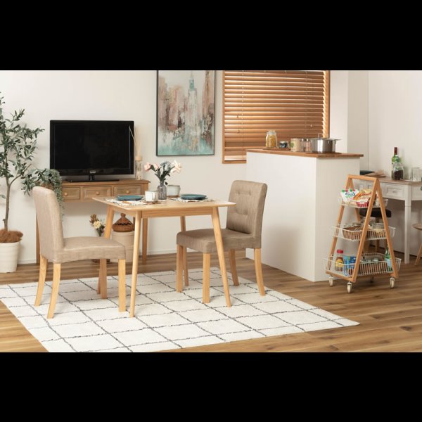 画像10: カフェや二人暮らしにおすすめ！コンパクトサイズダイニング・スクエアテーブル＆チェアセット【Daniela】