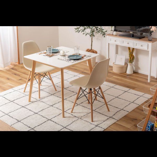 画像17: カフェや二人暮らしにおすすめ！コンパクトサイズダイニング・スクエアテーブル＆チェアセット【Daniela】