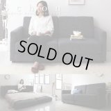 モダンデザインソファベッド 【Schon】シェーン 肘付きファブリック仕様