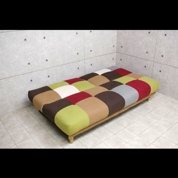 画像3: パッチワークデザインソファーベッド【Potina】ポティナ
