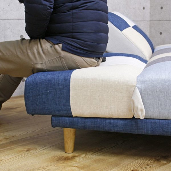 画像16: パッチワークデザインソファーベッド【Potina】ポティナ