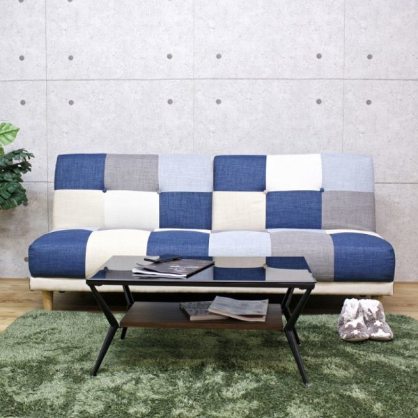 画像12: パッチワークデザインソファーベッド【Potina】ポティナ