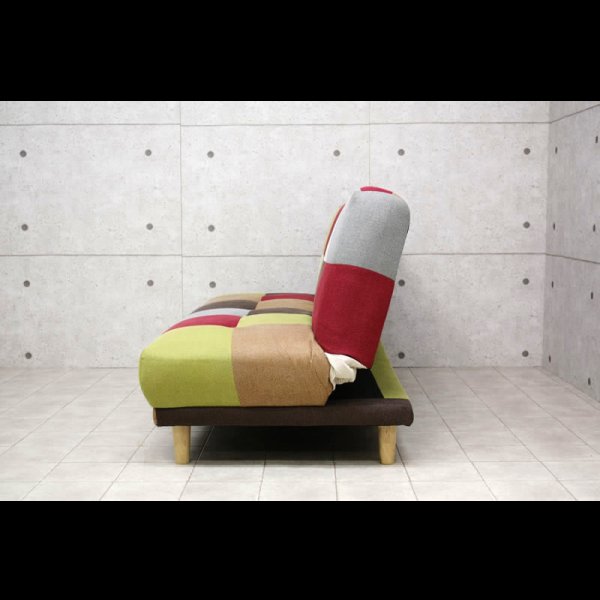 画像17: パッチワークデザインソファーベッド【Potina】ポティナ