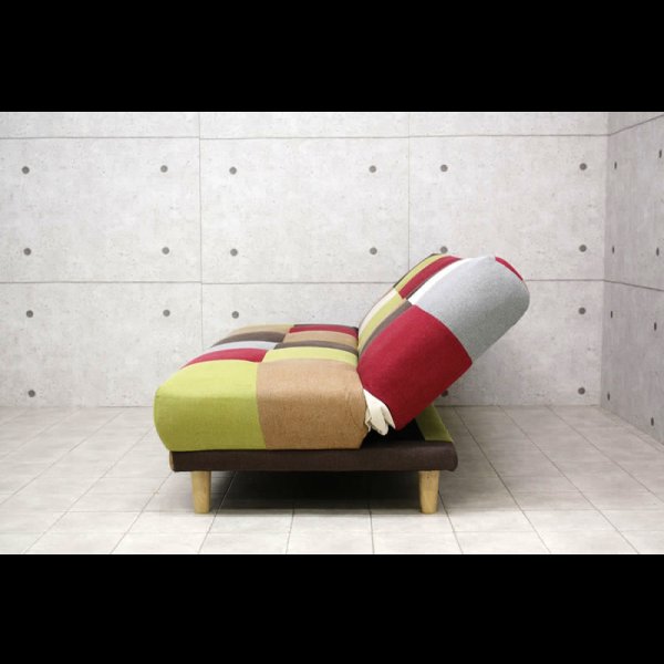 画像18: パッチワークデザインソファーベッド【Potina】ポティナ