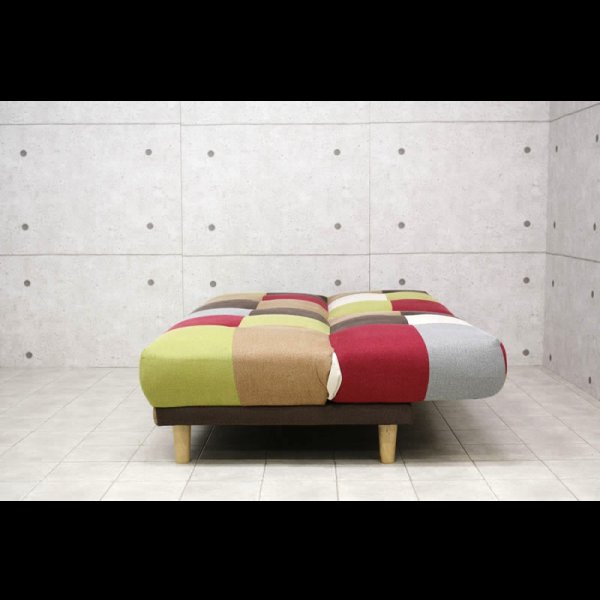 画像19: パッチワークデザインソファーベッド【Potina】ポティナ