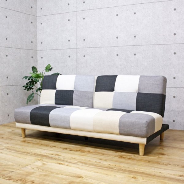 画像7: パッチワークデザインソファーベッド【Potina】ポティナ