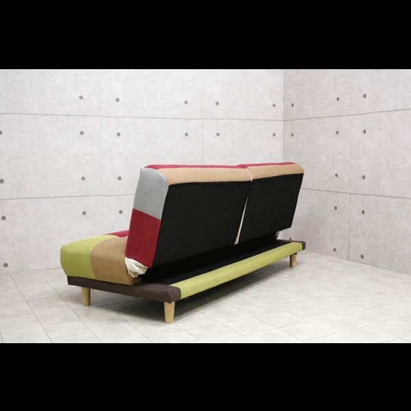 画像22: パッチワークデザインソファーベッド【Potina】ポティナ