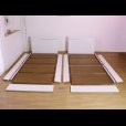 画像4: 日本製連結ベッド モダンデザインパネル　シルバーラインベッド 284　キング (4)