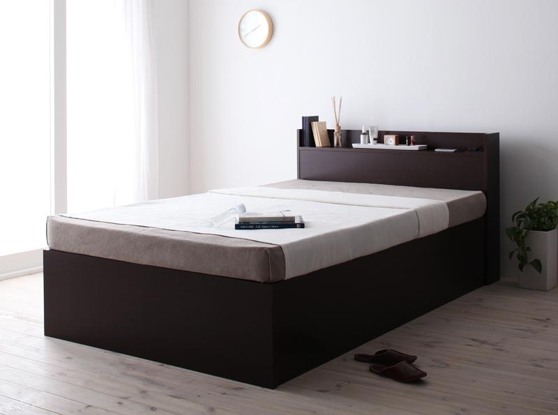 日本製：深さが選べる大容量ベッド下収納付きすのこタイプセミダブルベッドの激安通販はサンドリーズ