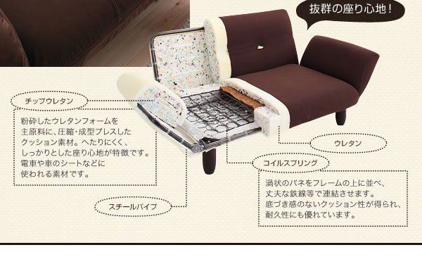 セミオーダーカバーリングソファー【LeJOY】リジョイ カウチソファータイプ 激安通販