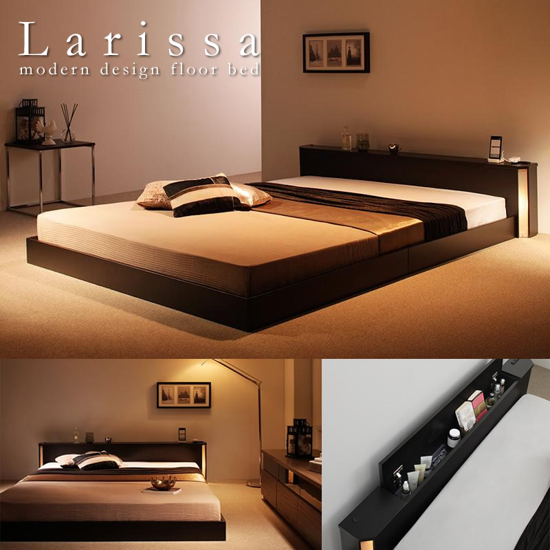 ホテルライクデザインフロア仕様シングルベッド【Larissa】ラリサの 